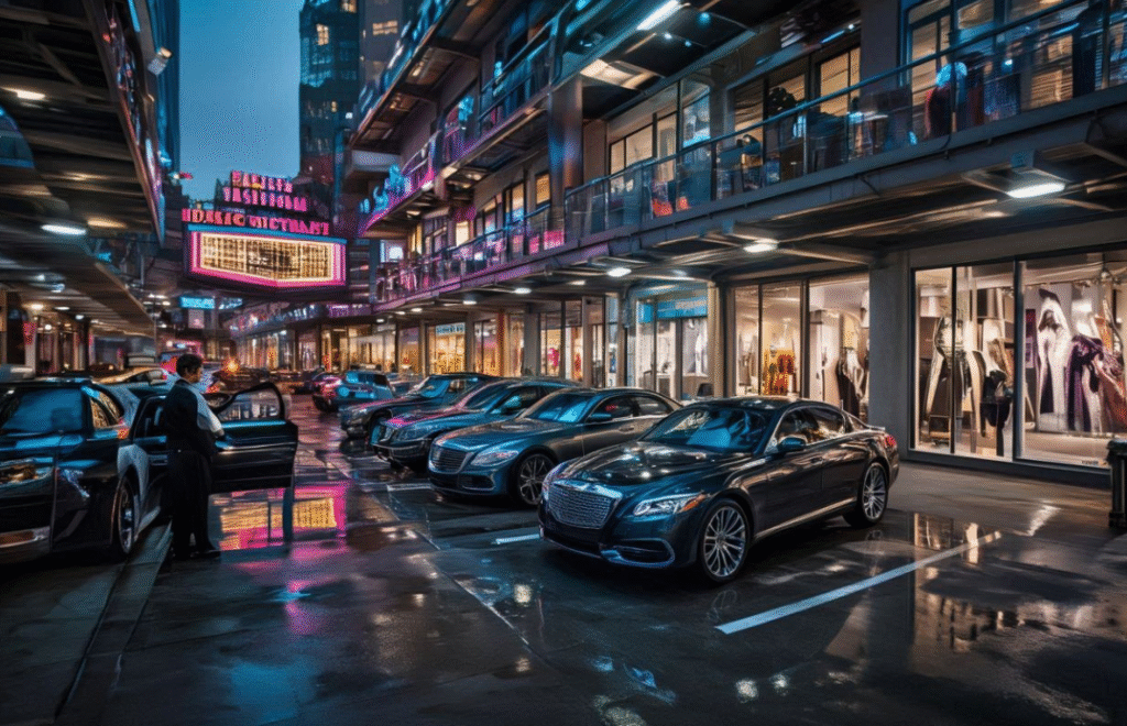 the autopark at the fashion district