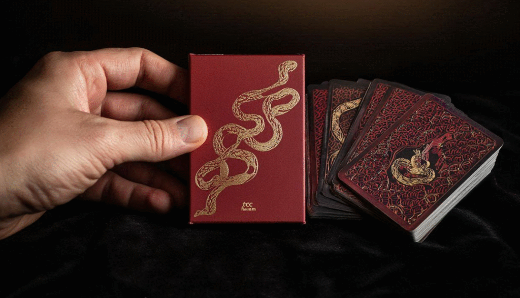 buy year of the snakes playing cards by tcc fashion