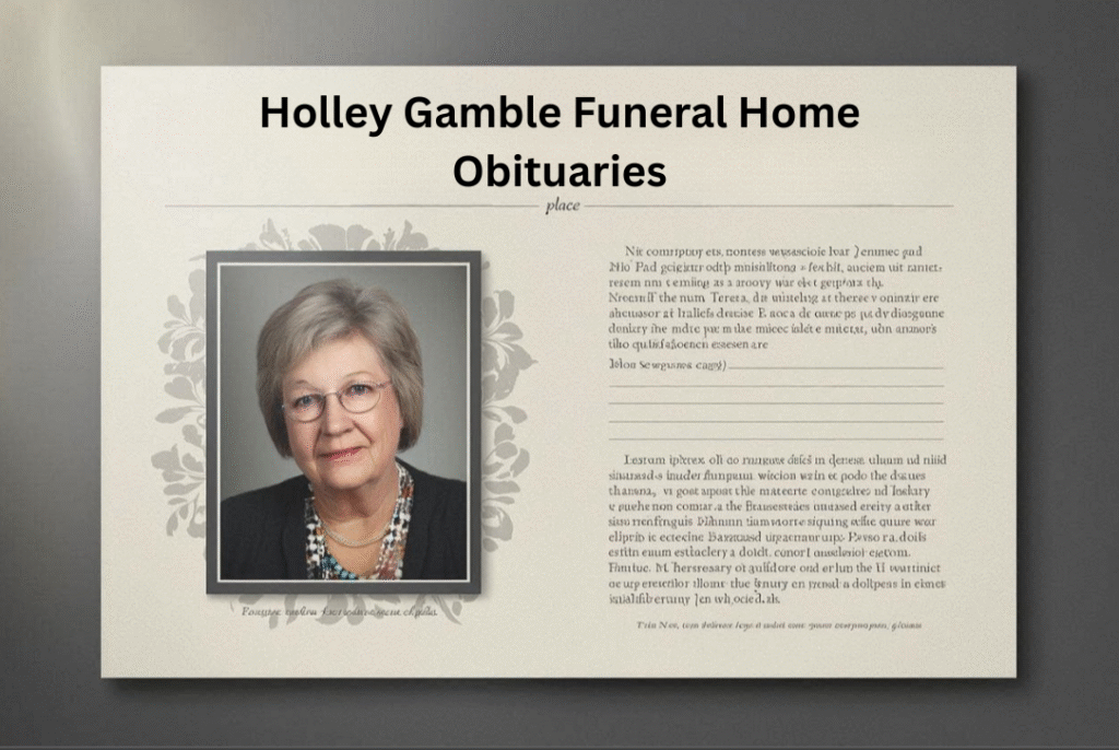 Holley Gamble Funeral Home Obituaries