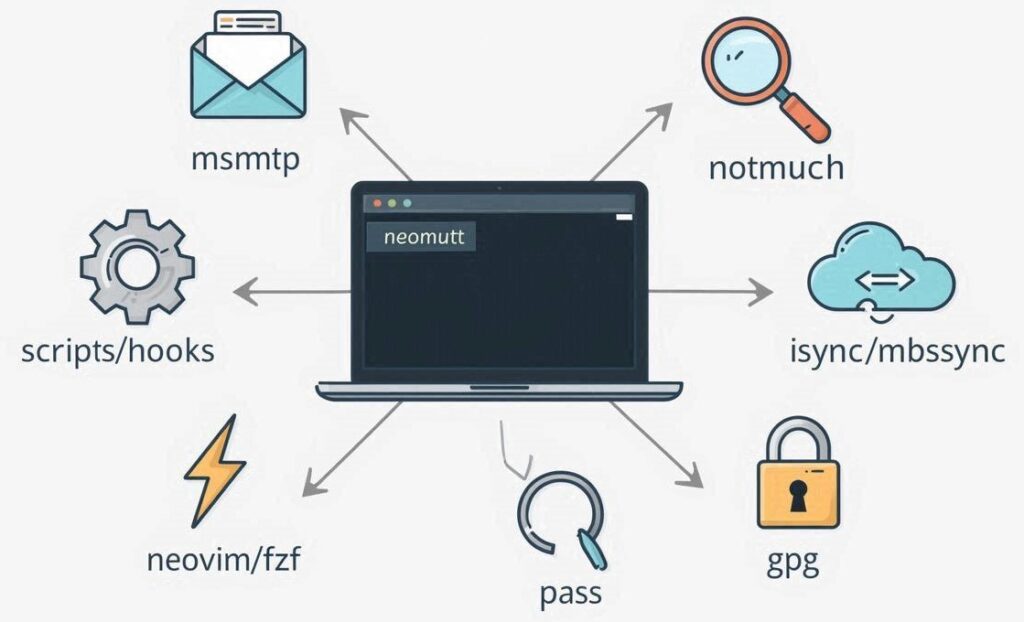 neomutt integration with outside tools