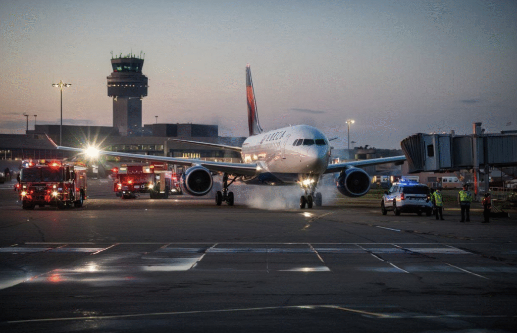 delta flight makes emergency landing back at msp