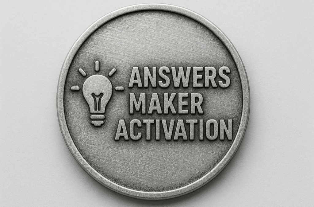 idea silver badge answers maker activation