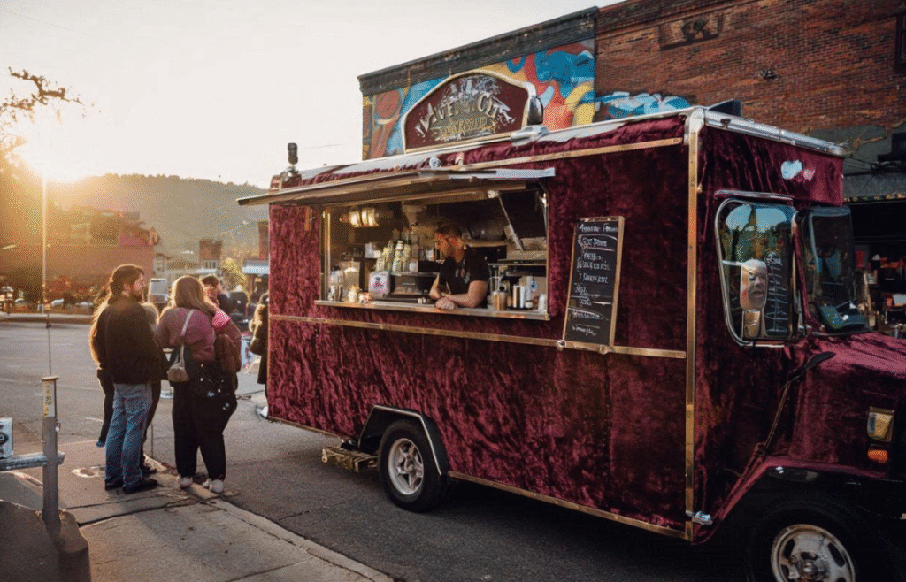 the velvet cup coffee truck asheville nc